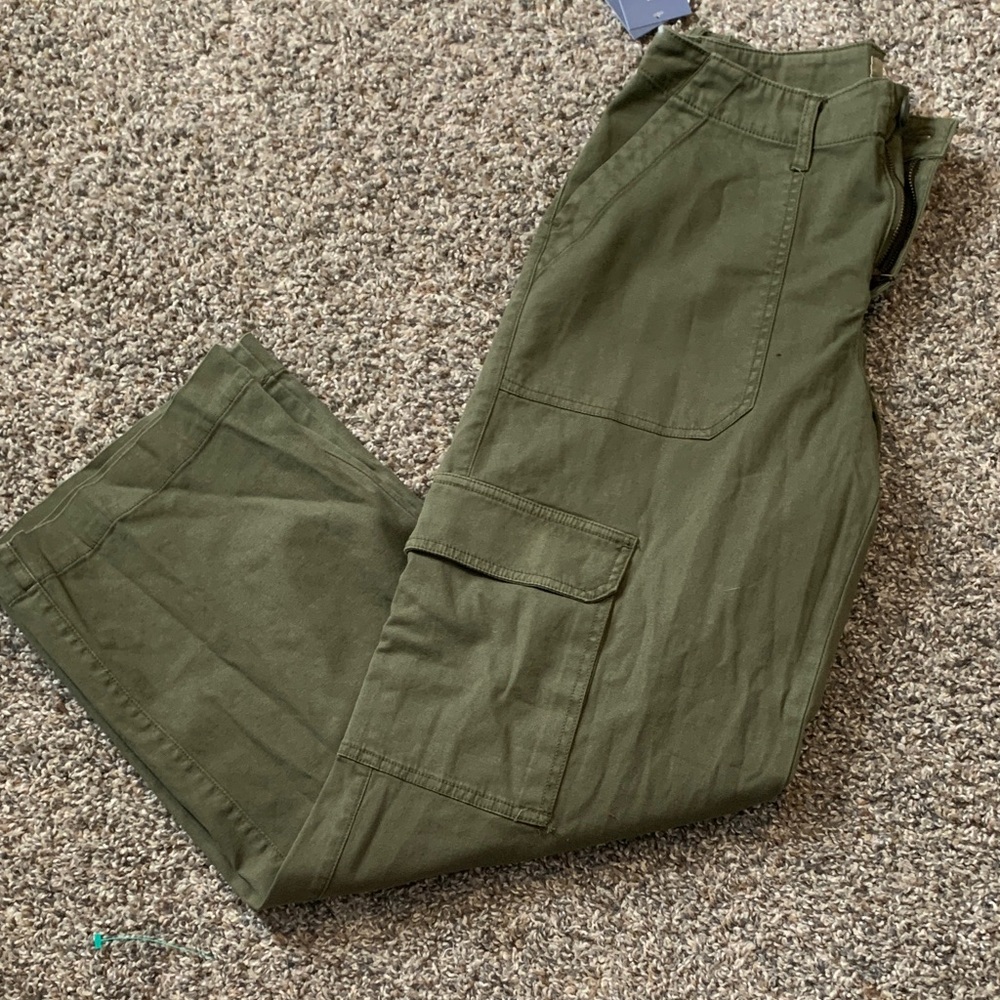 Olive Green Cargo Pants for Women